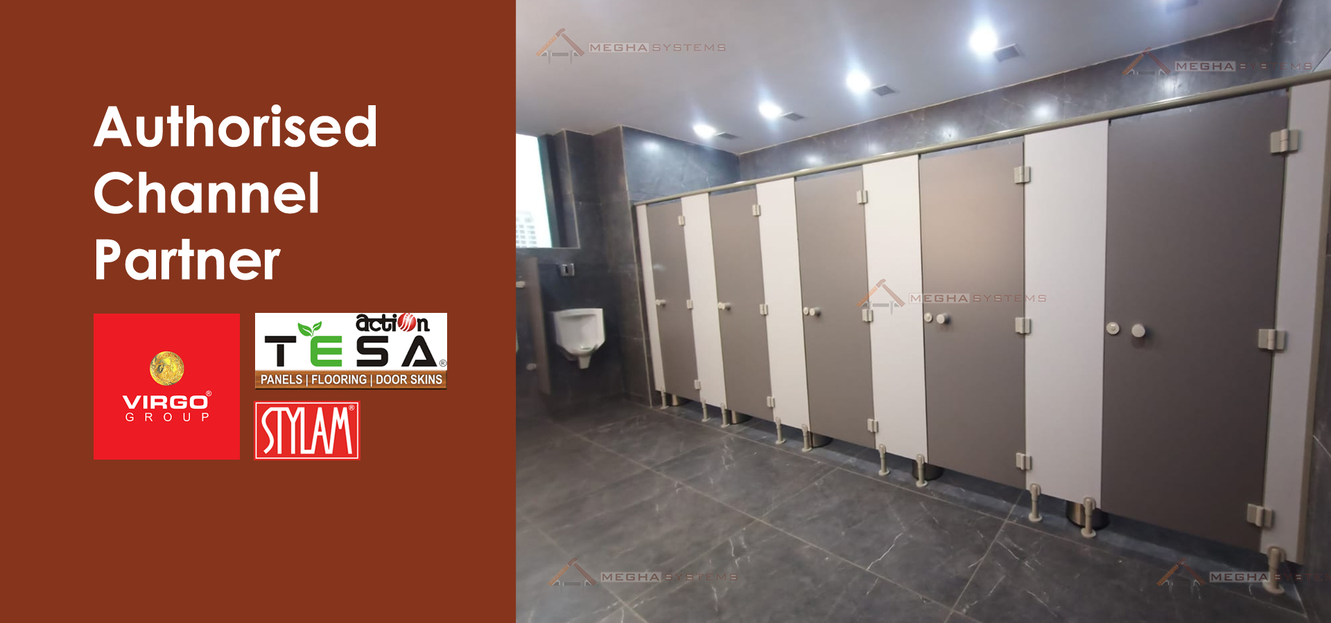 Toilet Partition Manufacturers in Durg - Megha Systems